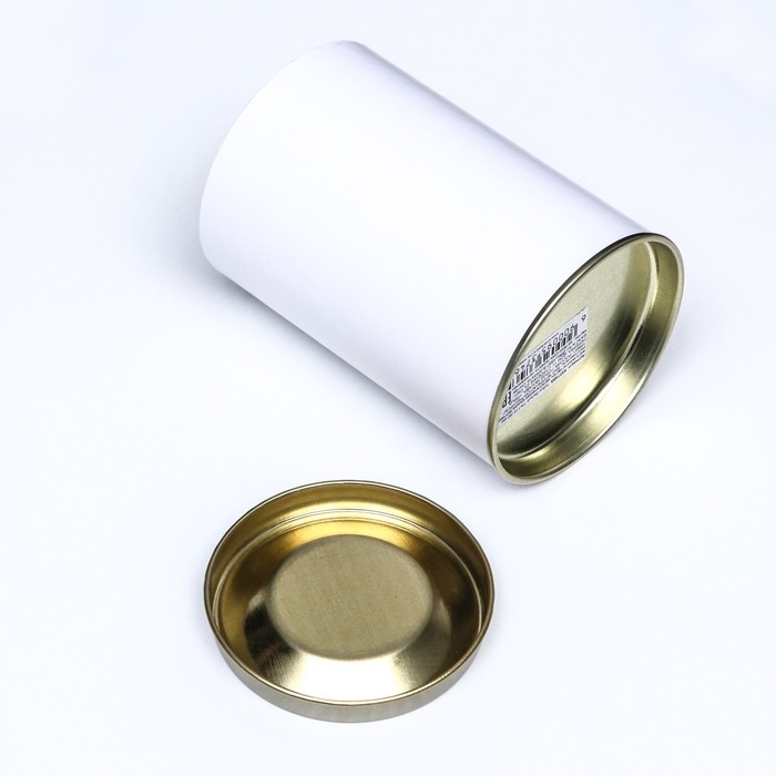 Тубус белый 73х110 мм (90 мм внутренняя высота), картон, металлическая крышка Тубус белый 73х110 мм (90 мм внутренняя высота), картон, металлическая крышка