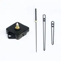 Часовой механизм со стрелками &laquo;Соломон-14&raquo;, плавный ход, шток 16 мм, стрелки 70/110/108 мм, чёрные