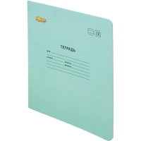 Тетрадь школьная А5,12 л. линия, скреп. Пастель Бирюзовый, 82148