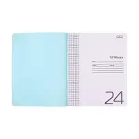Тетрадь 24 листа в клетку &laquo;Цветная геометрия&raquo;, обложка мелованный картон, МИКС