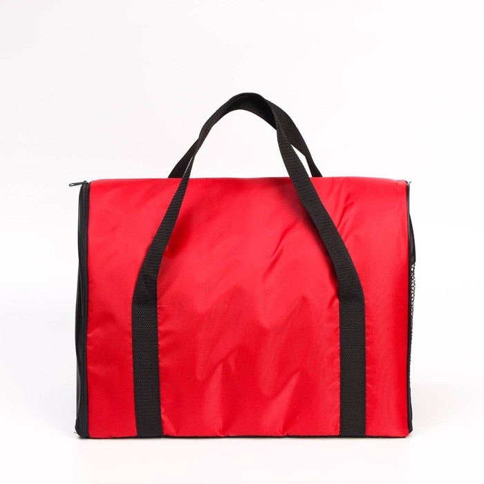 Сумка - переноска для животных  Сумка - переноска для животных "Туннель", нейлон, 41 х 25 х 29 см, красный