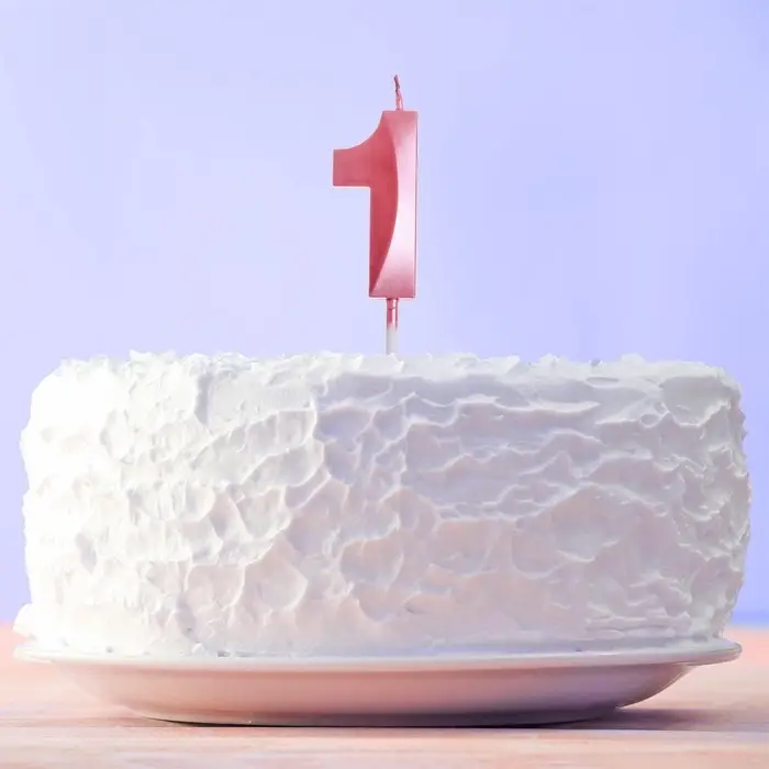 Свеча для торта, цифра &laquo;1&raquo;, 11.5&times;2.3 см