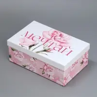 Набор коробок 5 в 1, упаковка подарочная, &laquo;Цветы&raquo;, 22&times;14&times;8.5‒ 32.5&times;20&times;12.5 см