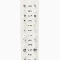 Серьги пусеты One year, 12 пар, строгий стиль, миксы