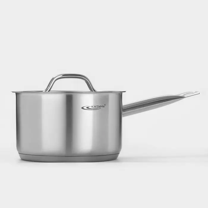 Ковш Катунь &laquo;Общепит&raquo;, 2.6 л, d=18 см, h=11 см, капсульное дно, индукция, нержавеющая сталь