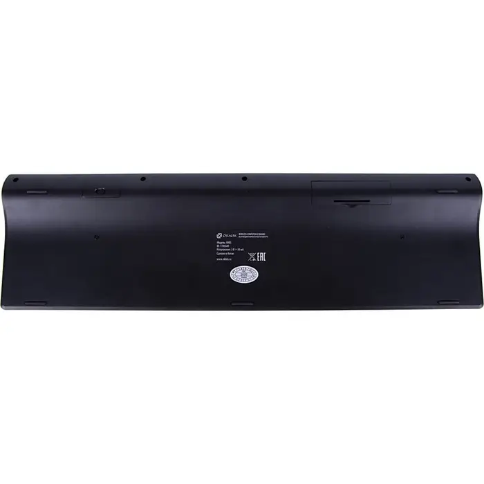 Клавиатура Oklick 890S, беспроводная, USB, slim, серая