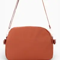 Сумка молодёжная на молнии, со значками, 23&times;5.5&times;16 см, рыжая