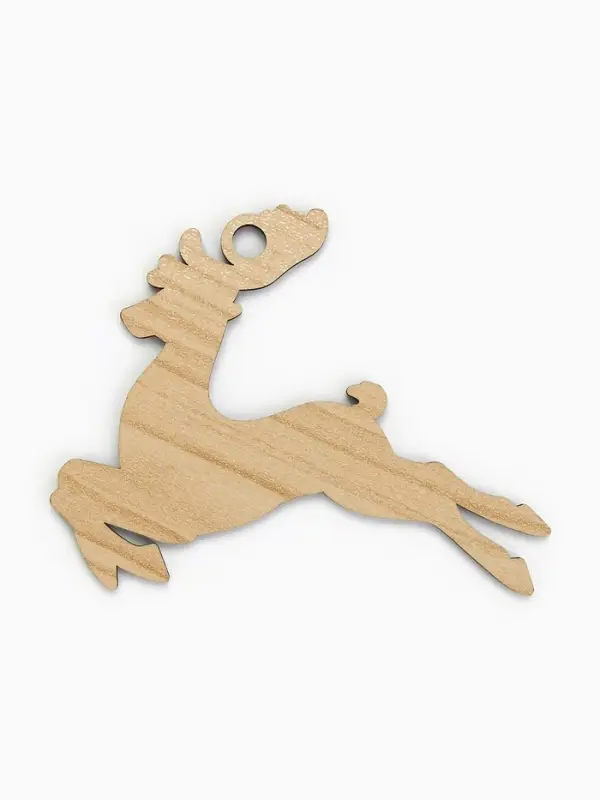 Ёлочная игрушка деревянная &laquo;Новый год: олень&raquo;, набор 10 шт.