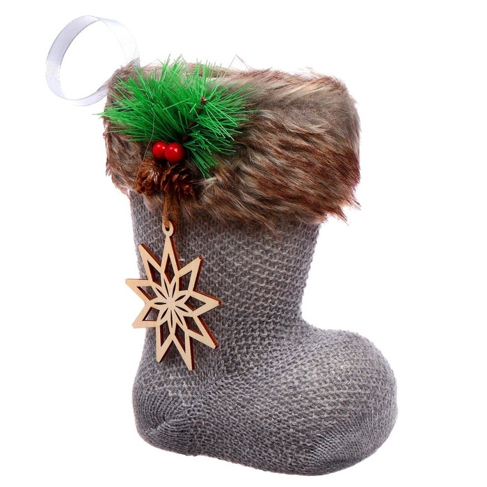 Конфетница «Сапожок», с деревянным элементом Конфетница «Сапожок», с деревянным элементом