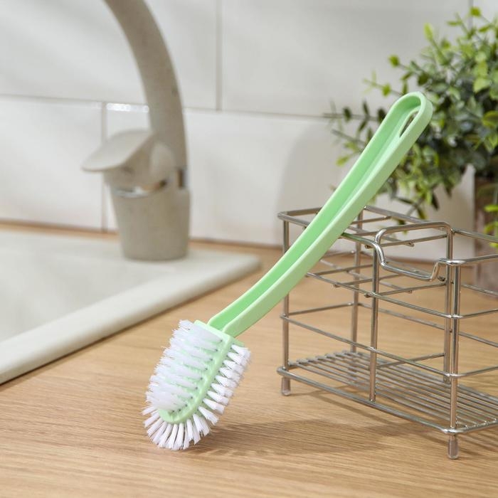 Щётка для посуды Доляна «Сфера», 23×6×4 см, цвет МИКС Щётка для посуды Доляна «Сфера», 23×6×4 см, цвет МИКС