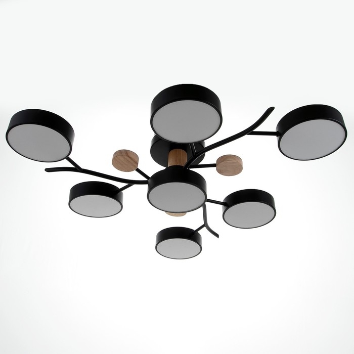 Люстра 1316/7BK LED 168Вт 3000-6000К черный 74х74х17 см BayerLux