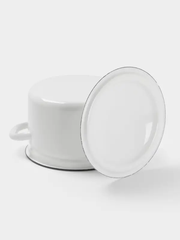 Кастрюля цил.борт. 3 л белая (без декора)