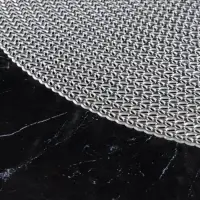 Салфетки сервировочные на стол Доляна &laquo;Тринити&raquo;, d=38 см, 4 шт., серебряные