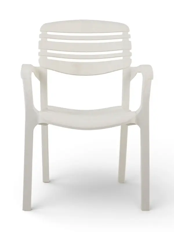 Кресло садовое &laquo;Атлант&raquo;, 58.5&times;56&times;83 см, пластиковое, белое