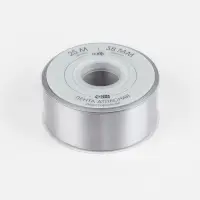 Лента атласная TEIRA, двухсторонняя, 38 мм, 25&plusmn;1 м, цвет серебряный №837