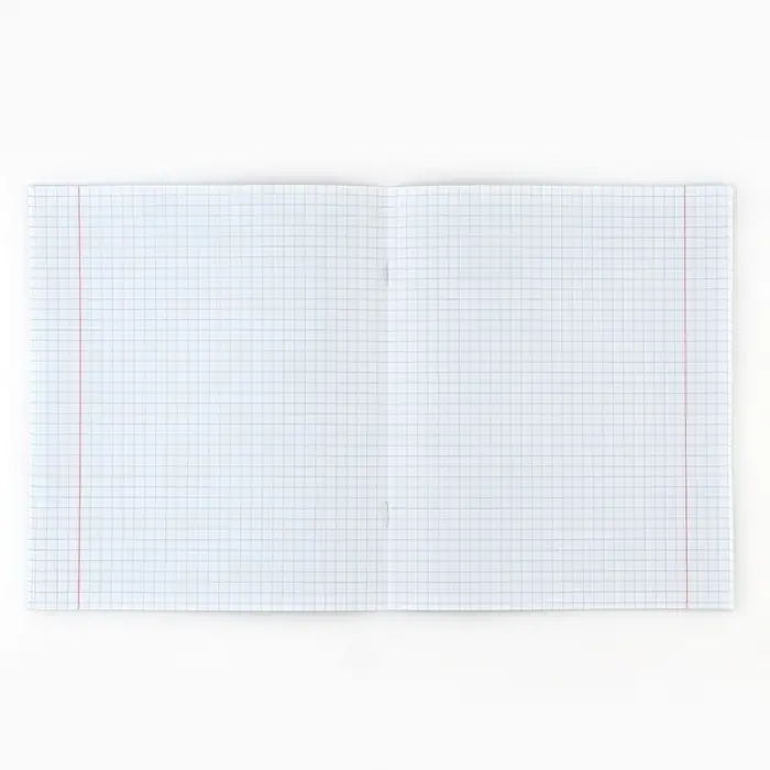 Тетрадь в клетку, 36 л., А5, на скрепке, блок №1, Minimalism, МИКС