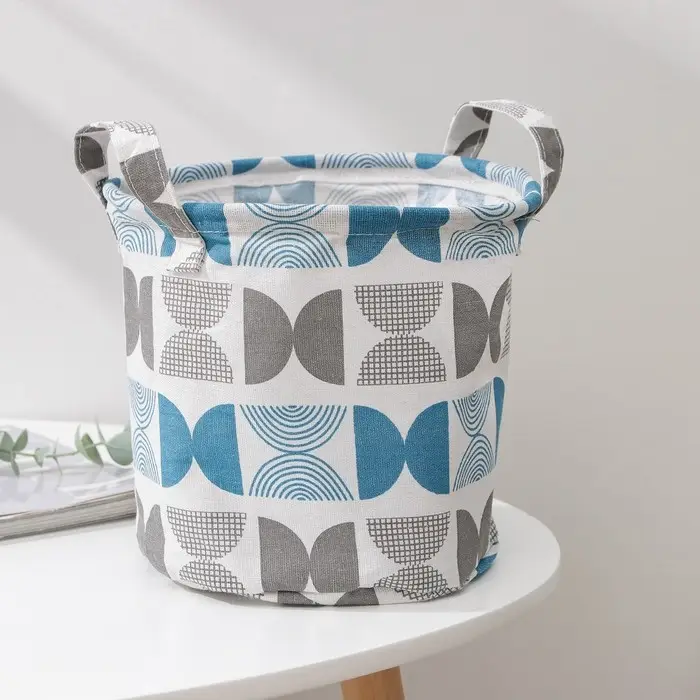 Корзинка для хранения с ручками Доляна «Песок», 21×21×20 см, цвет голубой Корзинка для хранения с ручками Доляна «Песок», 21×21×20 см, цвет голубой