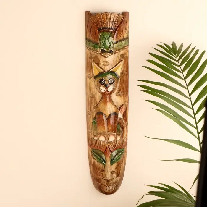 Интерьерный сувенир маска Интерьерный сувенир маска "Кошка" 50х12х5 см