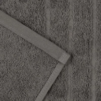 Полотенце махровое Luscan/бордюр 500г/м2, 50х90, серый, 2 шт/уп