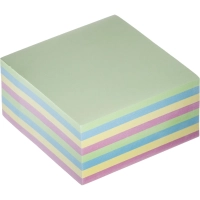 Бумага для заметок с клеевым краем 76х76 мм, 400 л, 8 цв в асс