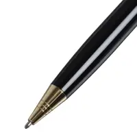 Ручка подарочная Calligrata &laquo;Респект&raquo;, шариковая, поворотная, в футляре кожзам, корпус чёрный с золотым