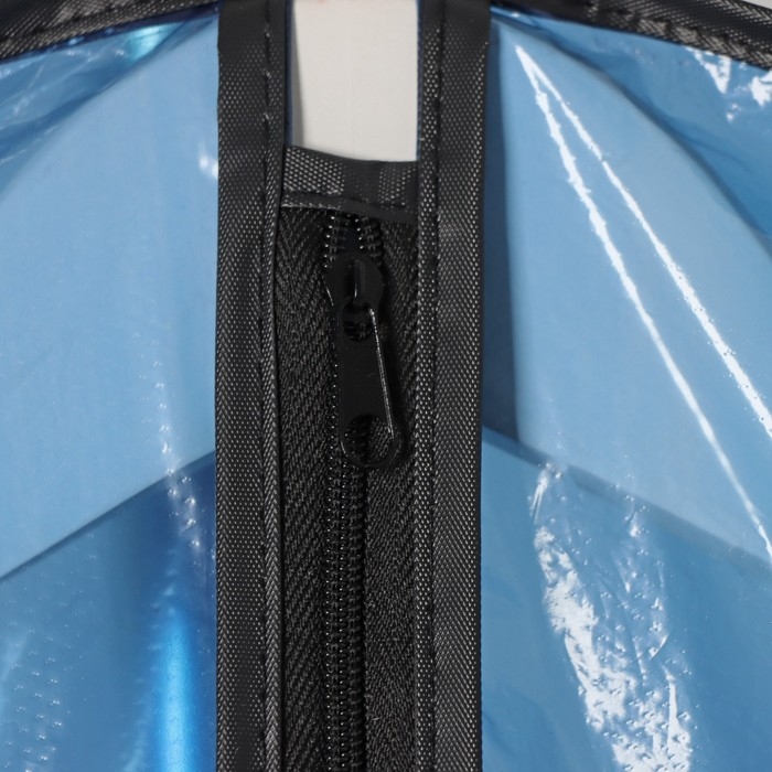 Чехол для одежды Доляна, 60×90 см, цвет синий, прозрачный Чехол для одежды Доляна, 60×90 см, цвет синий, прозрачный