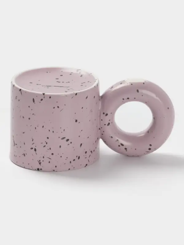Кружка Доляна &laquo;Бублик&raquo;, 300 мл, керамика, сиреневая