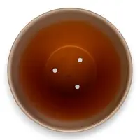 Набор горшков цветочный поддоном 4 шт 0,6 / 1,4 / 2,5 / 5 л керамика капучино Туман