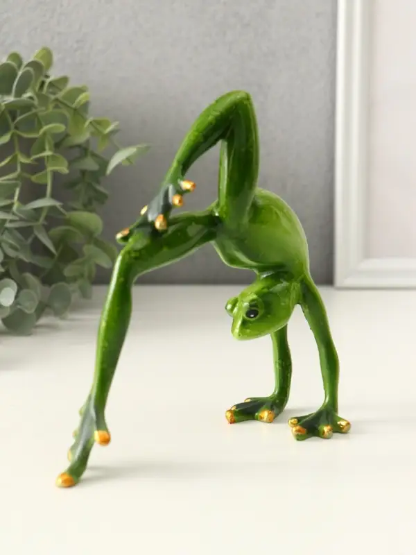 Фигурка полистоун &laquo;Лягуха делает мостик&raquo;, 14&times;5.5&times;12.5 см