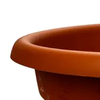 Горшок для цветов с поддоном &laquo;Борнео&raquo;, 25.8 л, пластиковый, цвет терракотовый