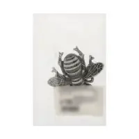 Ручка-кнопка CAPPIO PRO &laquo;Жук&raquo; 59&times;56 мм, цвет старинное серебро