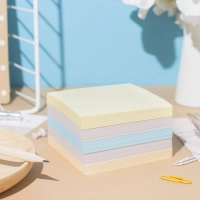 Блок для записей на склейке 9х9х5 цветн. 65-80 г