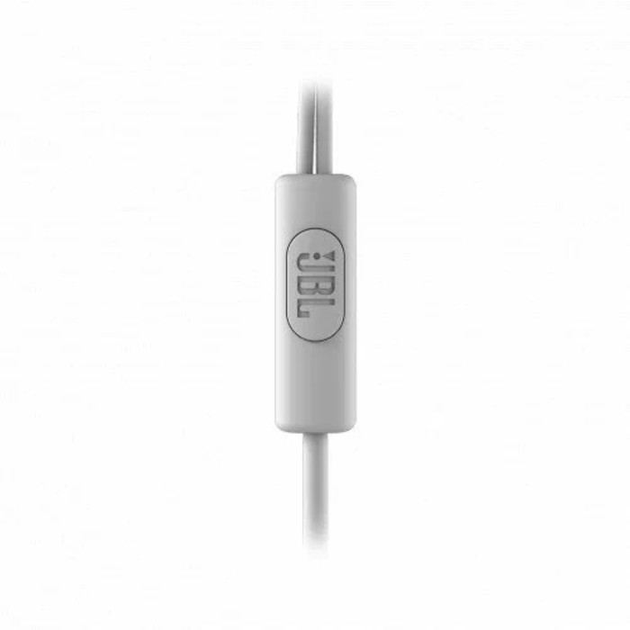 Наушники JBL С100SI, вакуумные, микрофон, 100дБ, 16 Ом, 3.5 мм, 1.2 м, белые