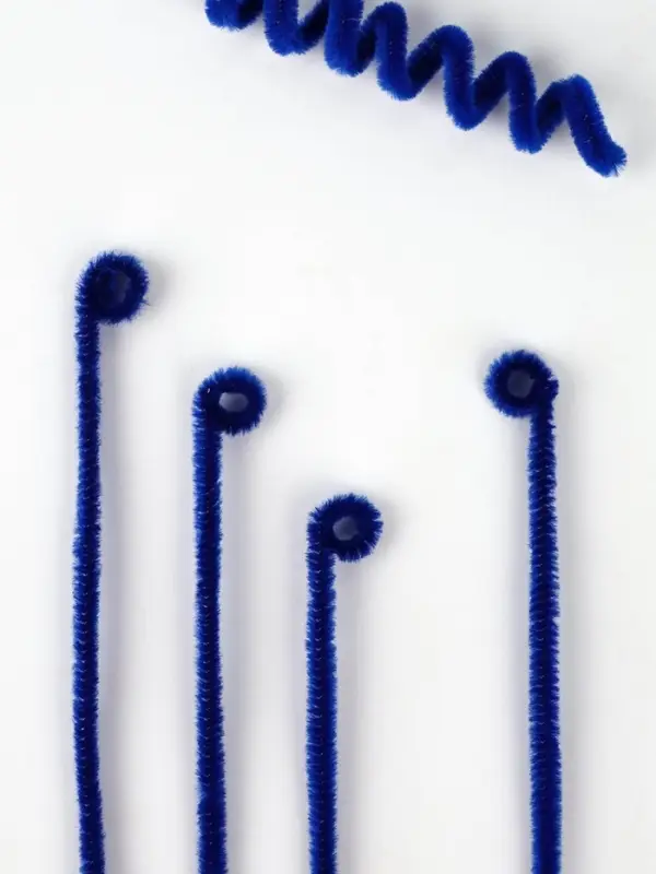 Синельная проволока набор 50 шт., синяя, 30 см