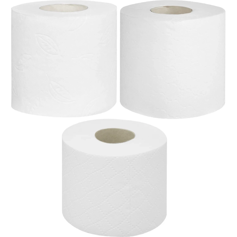 Бумага туалетная Luscan Deluxe 3сл бел 100%цел втул 19,35м 155л 8рул/уп