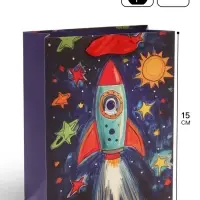 Пакет подарочный &laquo;Космос&raquo;, 12&times;15&times;5.5 см