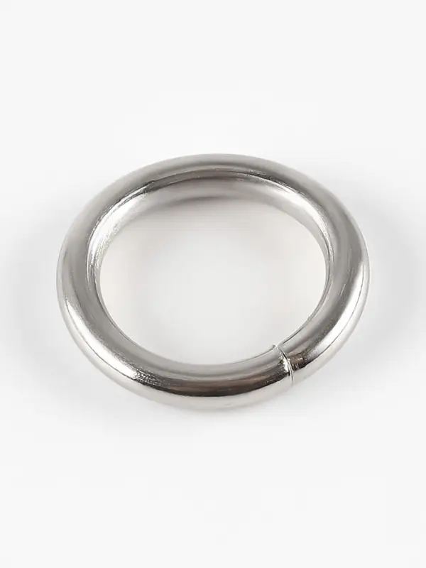 Кольцо для сумок, 10 шт., d=1.5/2.1 см, s=3.0 мм, цвет серебряный