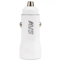 USB автомобильное зарядное устройство AVS 2 порта UC-613 (USB QC 3.0+PD Type C)