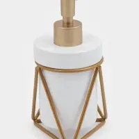 Дозатор для мыла SAVANNA &laquo;Геометрика&raquo;, 250 мл, на подставке, белый