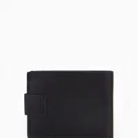 Портмоне мужское на магните, отдел для купюр, для карт, чёрное