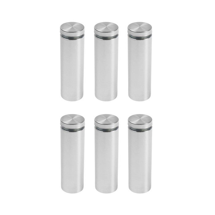 Дистанционный держатель для табличек, 19х60 мм, цвет матовый никель,набор 6 шт. Дистанционный держатель для табличек, 19х60 мм, цвет матовый никель,набор 6 шт.