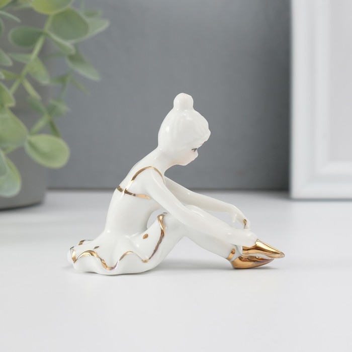 Сувенир  Сувенир "Балерина" золото 7 см