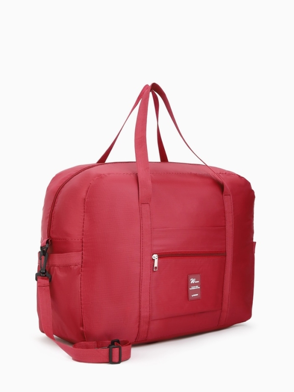 Сумка дорожная на молнии, бордовая