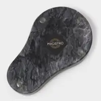 Подставка под ложку Magistro Marble, мрамор, 16.5&times;10&times;1.8 см, чёрная