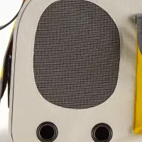 Сумка-переноска с органайзером и окном, 45&times;26&times;29 см, серо-жёлтая