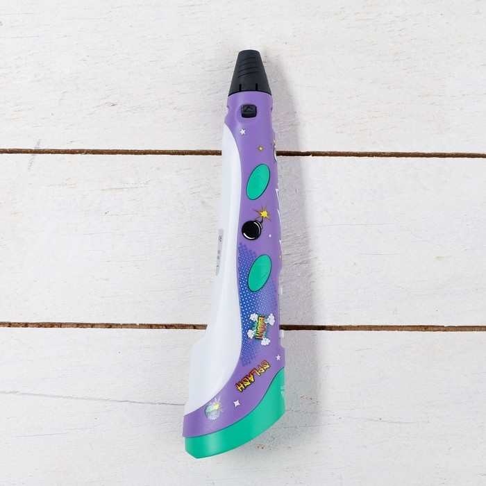 3D ручка Luazon Comics, дисплей, работа с пластиком ABS и PLA, пластик в комплекте 3D ручка Luazon Comics, дисплей, работа с пластиком ABS и PLA, пластик в комплекте