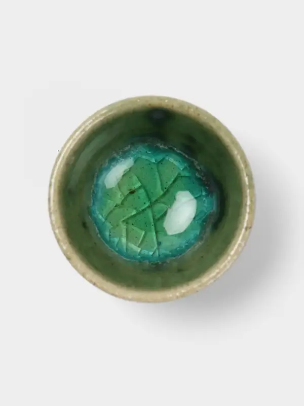 Соусник, 3.5&times;3.5&times;1.5 см, керамика, светло-зелёный