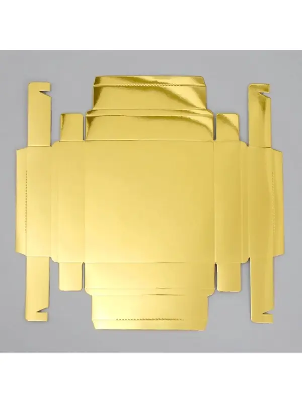 Коробка для конфет, кондитерская упаковка, 16 ячеек &laquo;Золотистая&raquo;, 18.9&times;18.9&times;3.8 см