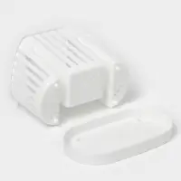 Подставка для столовых приборов IDEA, 3-х секционная, пластик, белый