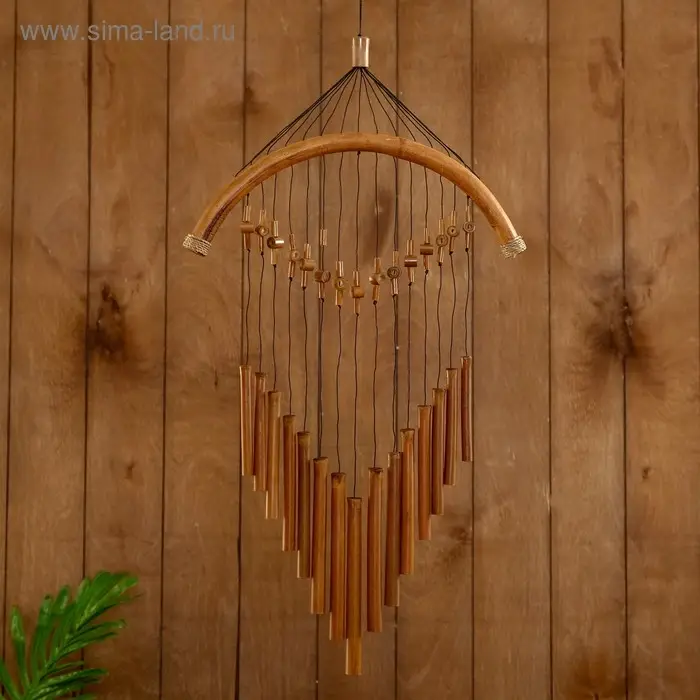 Музыка ветра Музыка ветра "Песня" бамбук 35х1,5х75 см